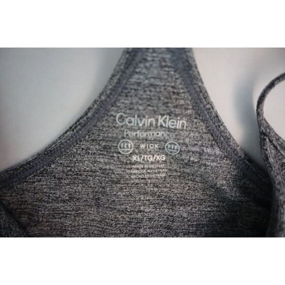 Calvin Klein Performance PF2D8050 Women's Sz XL Black Heather Exercise Dress $80 - Picture 3 of 7